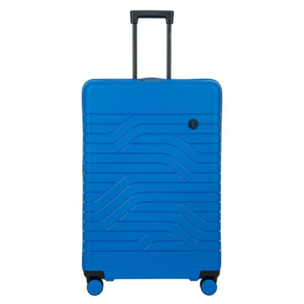 photo of Bric's 31" expandable spinner suitcase in bright blue